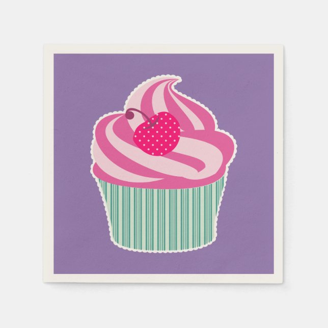 Serviettes En Papier WIth Polka Dot Cherry (Devant)