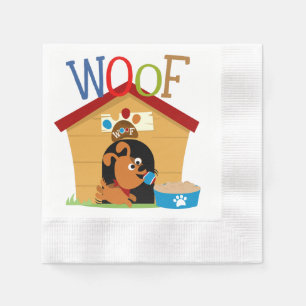 Serviettes En Papier Woof Dog