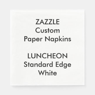 Serviettes En Papier Zazzle Custom Large BLANC Luncheon Papier serviett