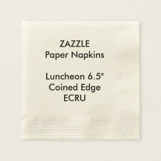 Serviettes En Papier ZAZZLE ECRU Personnalisé Poupée Papier de déjeuner