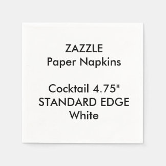Serviettes En Papier ZAZZLE Personnalisé Bordure Plate Cocktail Papier 