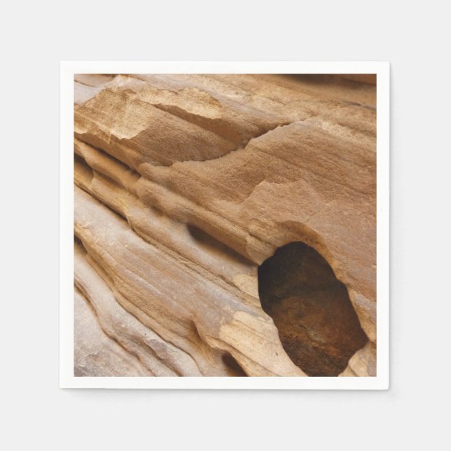 Serviettes En Papier Zion Canyon Mur I Abstrait Nature Photographie (Devant)