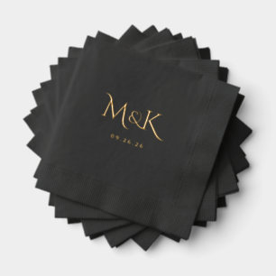 Serviettes Estampées à la Feuille