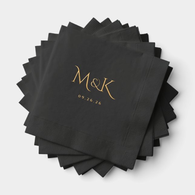 Serviettes Estampées à la Feuille (Insitu (empilé))