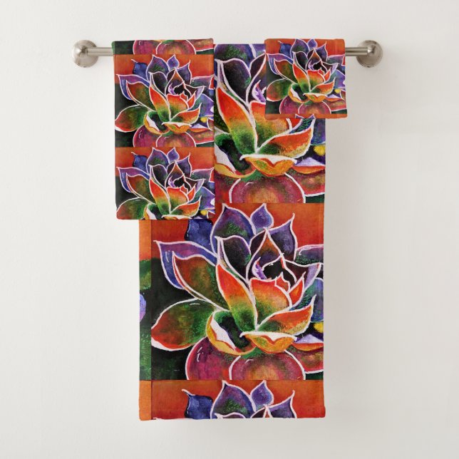 Serviettes euphoriques de Bath d'agave (En situation)