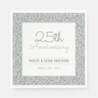 25e anniversaire du Mariage Parties scintillant d'