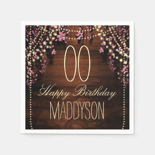 Serviettes Jetables 80ème 85ème 90ème 91ème 92ème 97ème 98ème 99ème an (Devant)