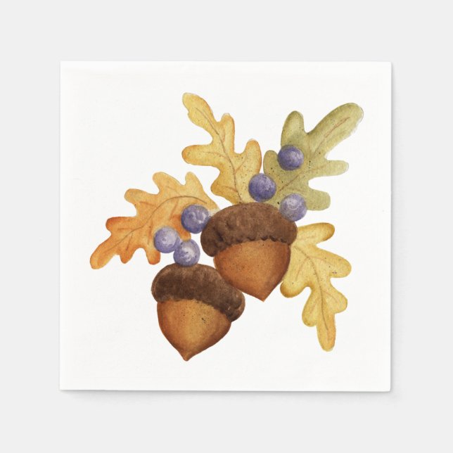 Serviettes Jetables Acorn (Devant)