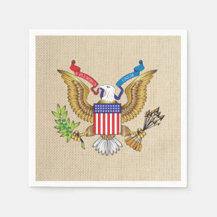 Serviettes Jetables aigle américain