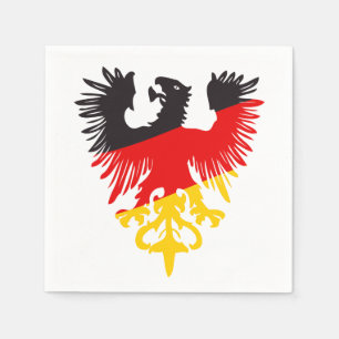 Serviettes Jetables Aigle noir allemand