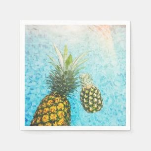 Serviettes Jetables Ananas dans la piscine