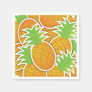Serviettes Jetables Ananas funky
