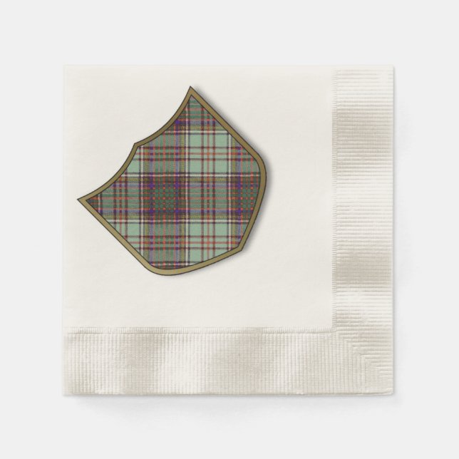 Serviettes Jetables Anderson clan Plaid Scottish tartan (Devant)