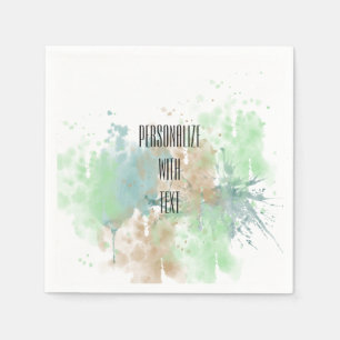 Serviettes Jetables Aquarelle