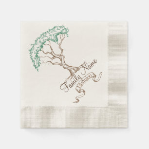 Serviettes Jetables Arborescence de réunion familiale