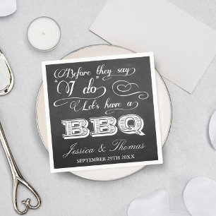 Serviettes Jetables Avant Qu'Ils Disent Que Je Fais Un BBQ ! - Tableau