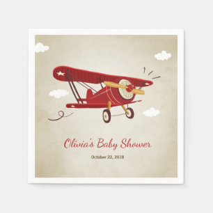 Serviettes Jetables Avion de voyage d'aventure de serviette de baby
