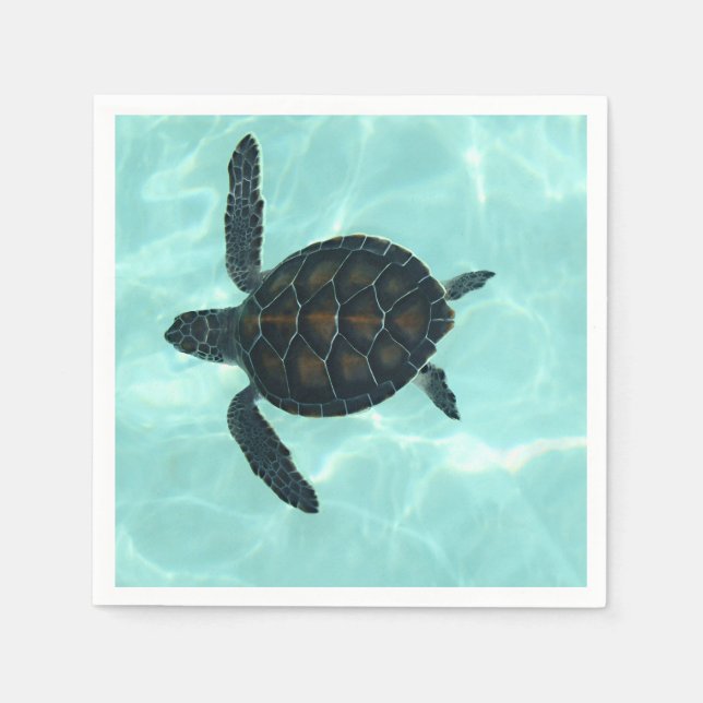 Serviettes Jetables Baby sea Turtle (Devant)