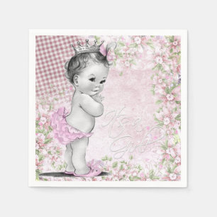 Serviettes Jetables Baby shower vintage pour fille