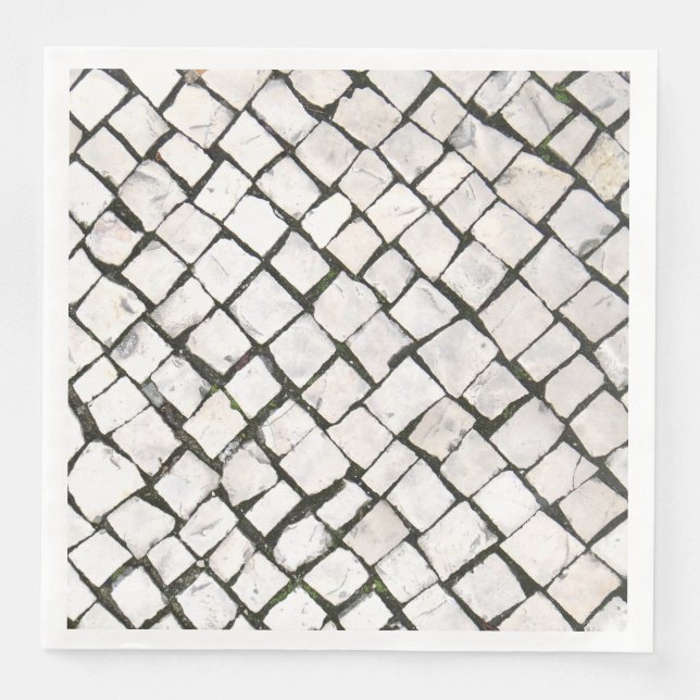 Serviettes Jetables Balnéaire portugais / Calçada Portuguesa (Devant)