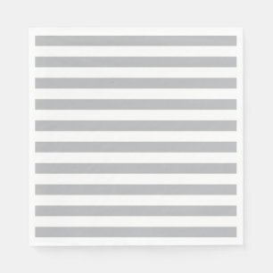 Serviettes Jetables Bandes horizontales grises
