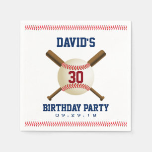 Serviettes Jetables Baseball Anniversaire Soirée sportive Thème