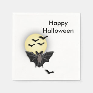 Serviettes Jetables Bat d'Halloween