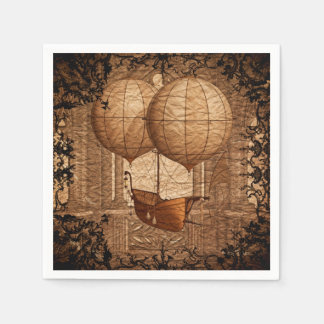 Serviettes Jetables Bateau victorien Grunge Steampunk