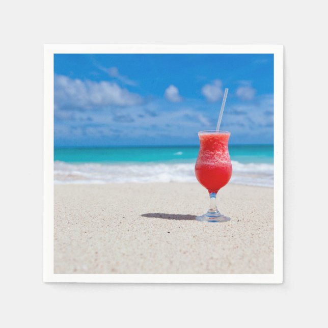 Serviettes Jetables Beach Cheer (Devant)