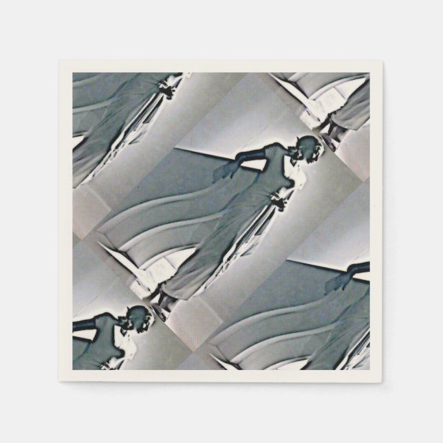 Serviettes Jetables beauté art déco (Devant)