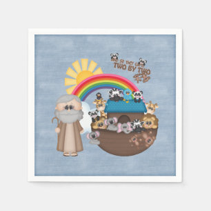 Serviettes Jetables Beautiful Baby Noah's Ark