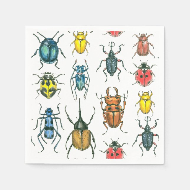 Serviettes Jetables Beetles (Devant)