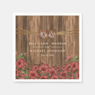 Serviettes Jetables Belle Lys Rose Dusty