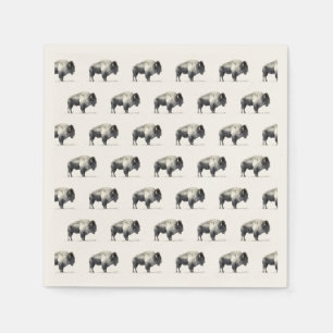 Serviettes Jetables Bison d'Amérique