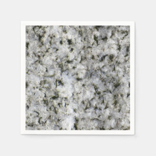 Serviettes Jetables Blanc de roche de granit