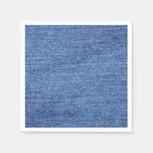 Serviettes Jetables Bleu Blanc Refuser texture