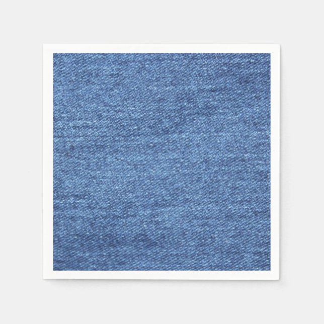 Serviettes Jetables Bleu Blanc Refuser texture (Devant)