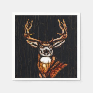 Serviettes Jetables Bois Bois Cerf Rustique Pays Parti Personnalisé