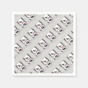 Serviettes Jetables bon matin porc