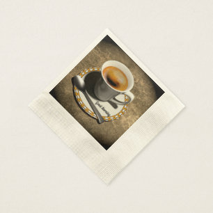 Serviettes Jetables Bonjour, bon café