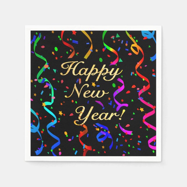 Serviettes Jetables "Bonne année !" (Devant)