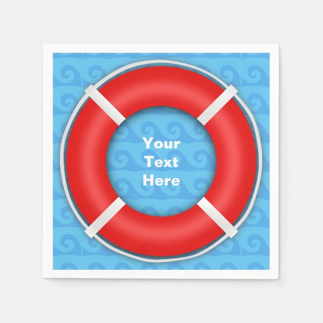 Serviettes Jetables Bouée (Devant)