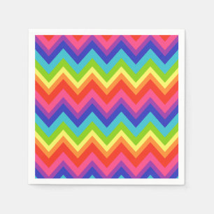Serviettes Jetables Bright Rainbow fête d'anniversaire Napkins