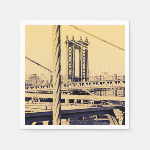 Serviettes Jetables Brooklyn vintage pour votre partie