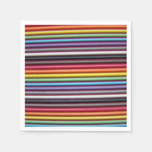 Serviettes Jetables Câble Rainbow Ribbon