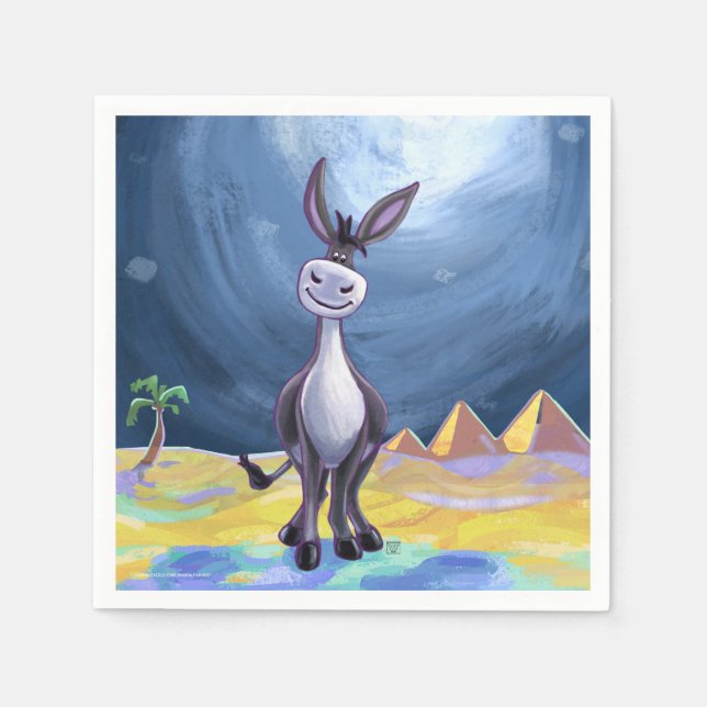 Serviettes Jetables Cadeaux et accessoires Donkey (Devant)