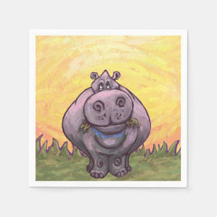 Serviettes Jetables Cadeaux et accessoires Hippopotamus