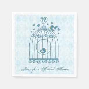 Serviettes Jetables Cage d'oiseaux nuptiaux