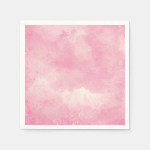 Serviettes Jetables Candy en coton rose Aquarelle Mariage Table Napkin