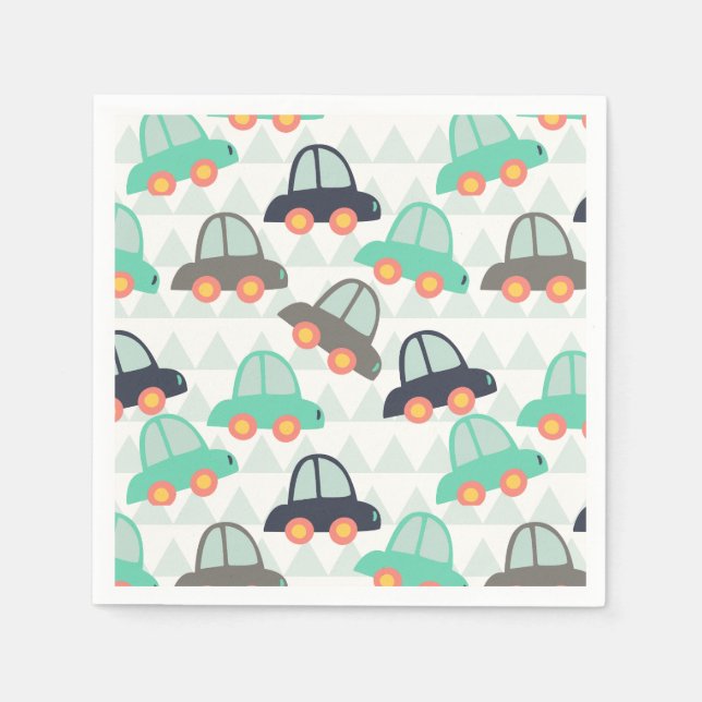 Serviettes Jetables Cars et More (Devant)